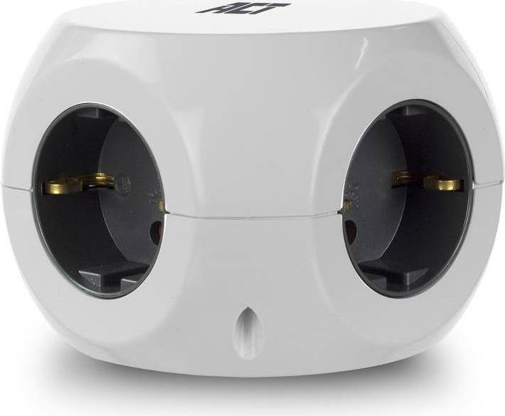 ACT AC2405 Verlängerungskabel 1,5 m 3 AC-Ausgänge Indoor Weiß (AC2405)