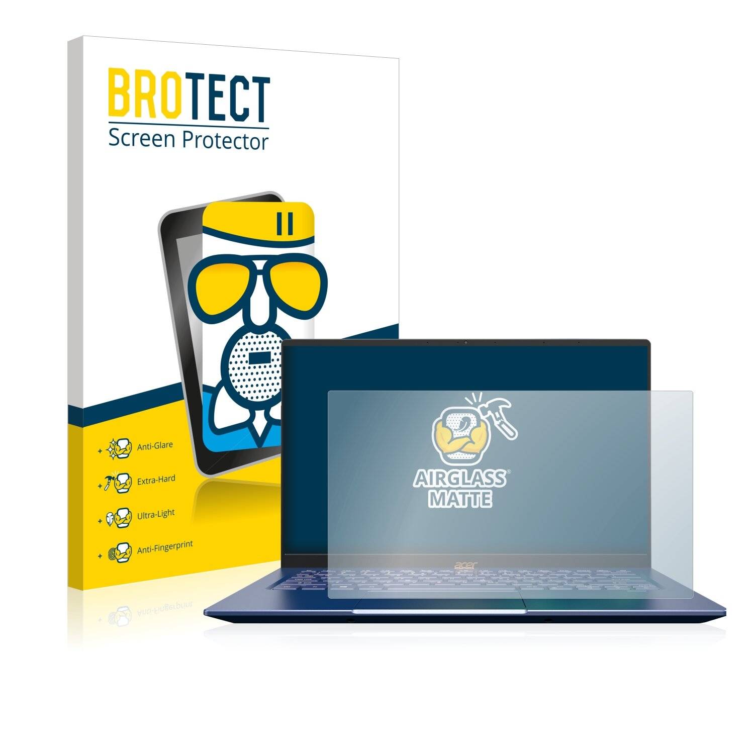 BROTECT AirGlass Matte Schutzglas Folie für Acer Swift 5