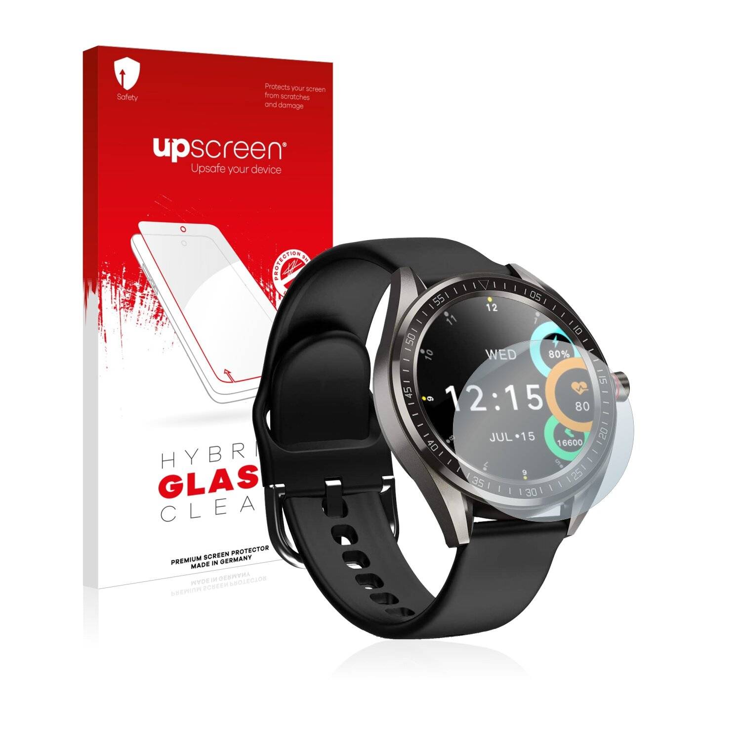 upscreen Hybrid Glass Clear Premium Schutzglas Folie für Zagzog
