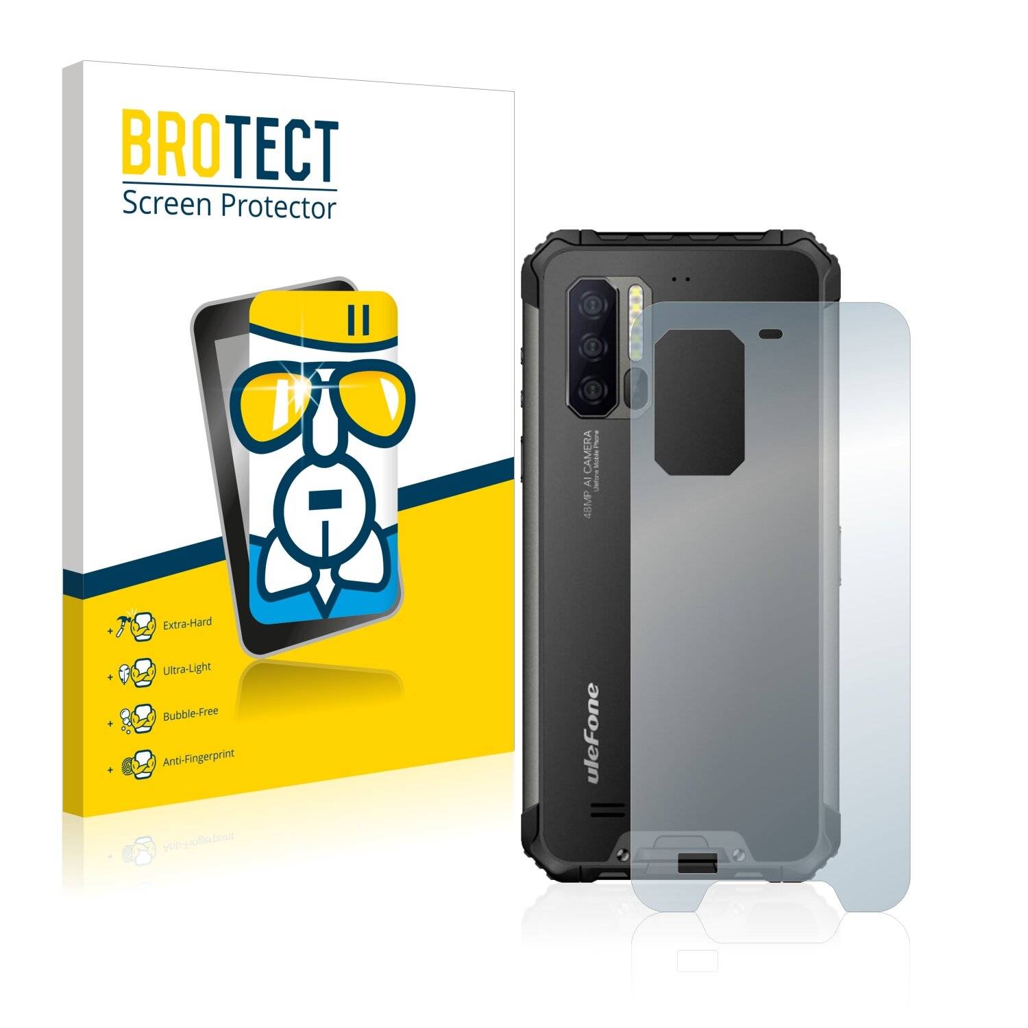 BROTECT AirGlass Schutzglas Folie für Ulefone Armor 7E