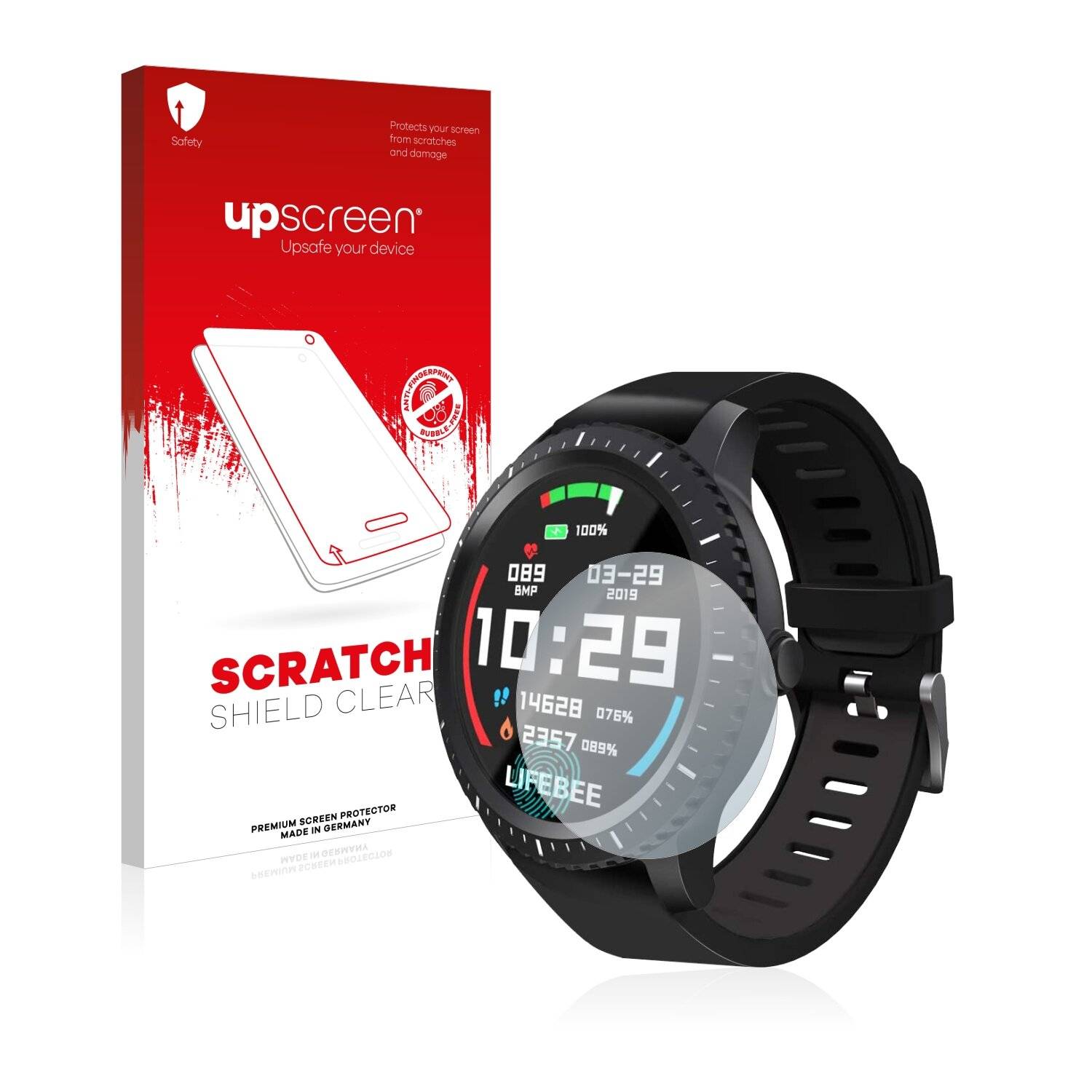 upscreen Scratch Shield Clear Premium Displayschutzfolie für Lifebee Watch