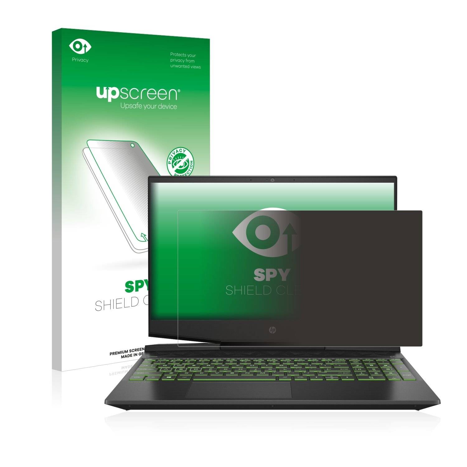 upscreen Spy Shield Clear Premium Blickschutzfolie für HP Pavilion Gaming