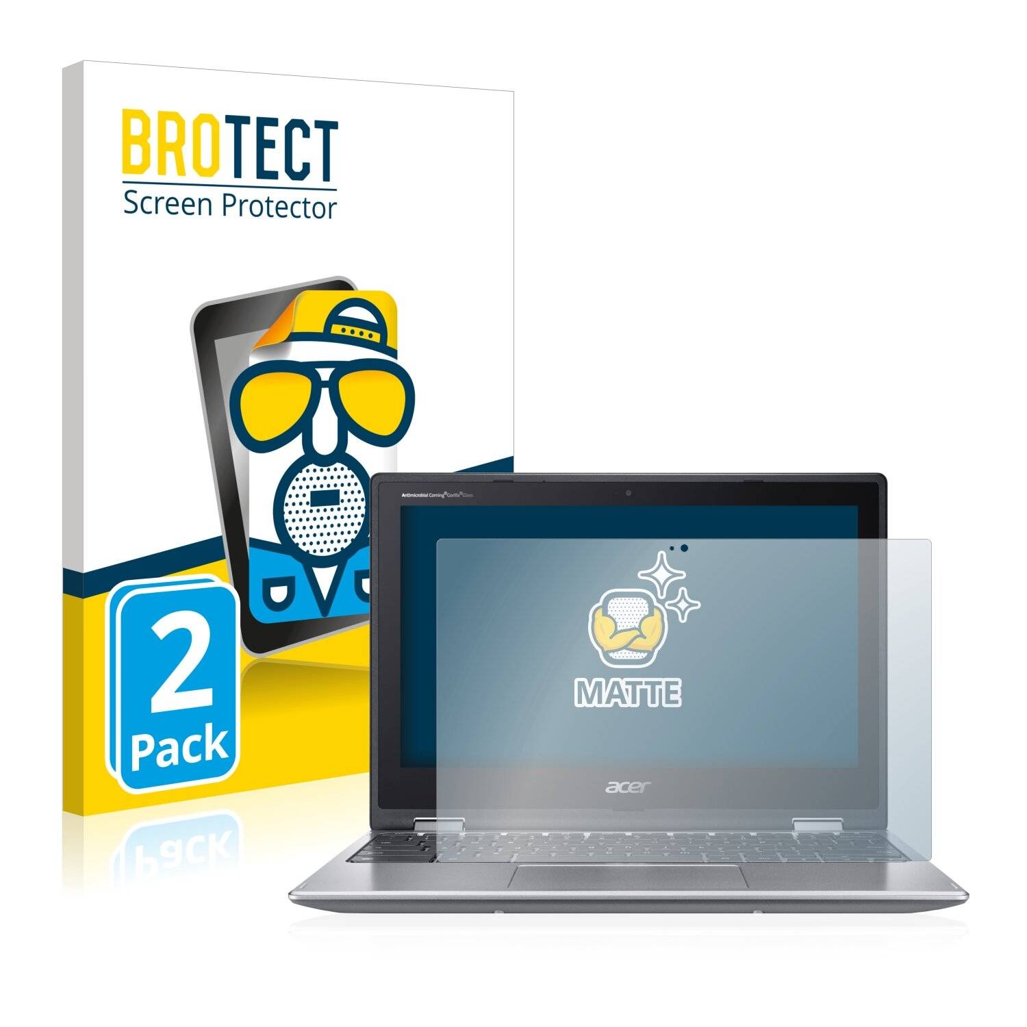 2x BROTECT Matte Displayschutzfolie für Acer Chromebook 311 - Entspiegelt,
