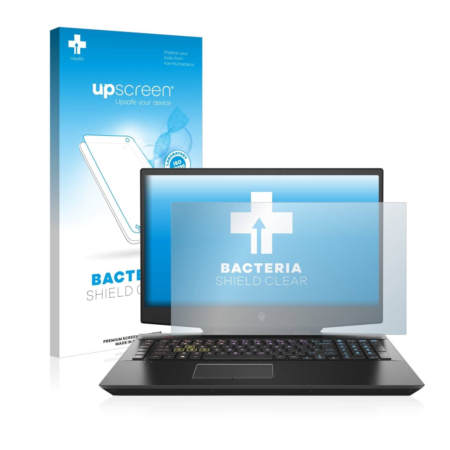 upscreen Bacteria Shield Clear Premium Antibakterielle Displayschutzfolie für HP Omen