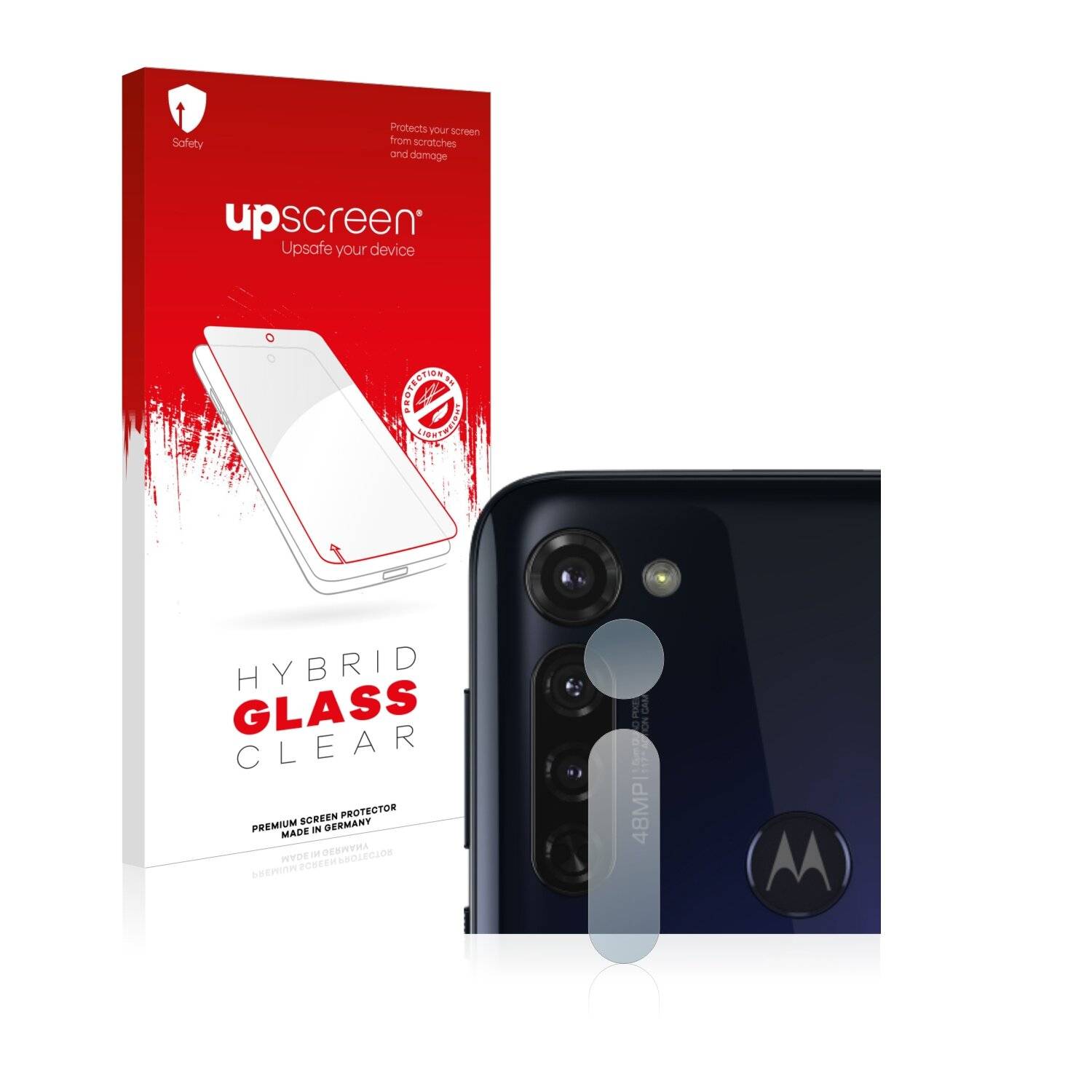 upscreen Hybrid Glass Clear Premium Schutzglas Folie für Motorola Moto G Pro (NUR