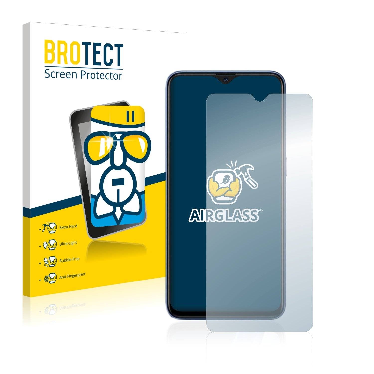 BROTECT AirGlass Schutzglas Folie für Oppo