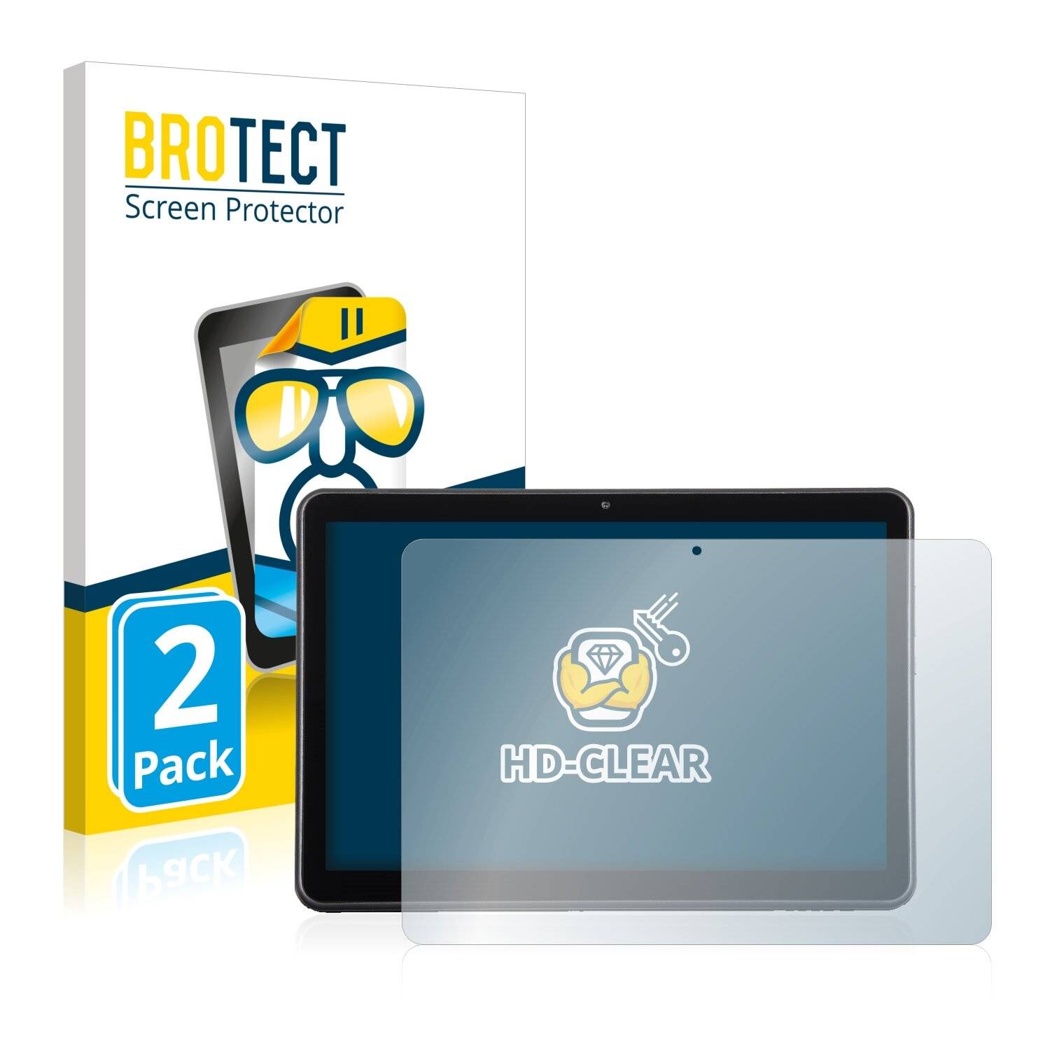 2x BROTECT HD-Clear Displayschutzfolie für Wortmann Terra Pad