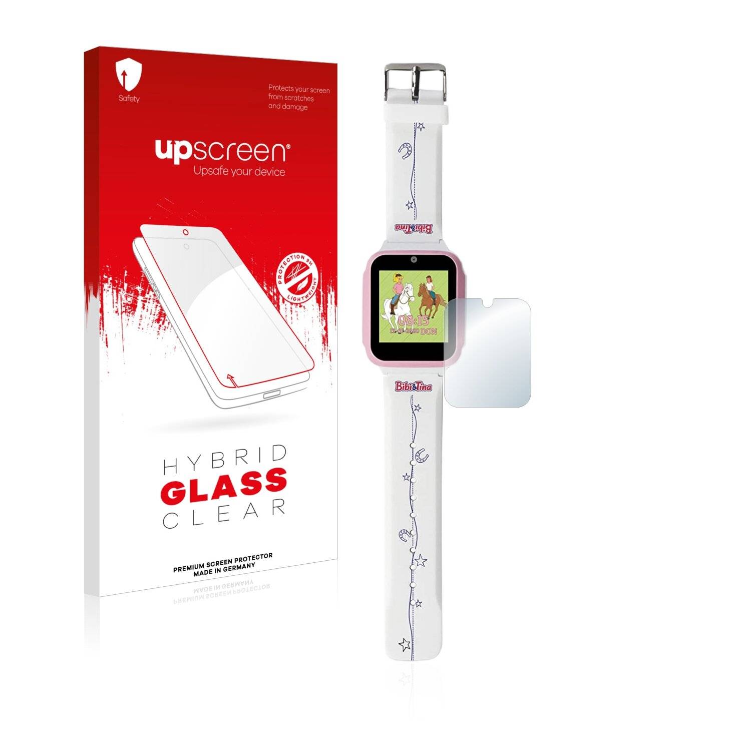 upscreen Hybrid Glass Clear Premium Schutzglas Folie für Technaxx Bibi & Tina
