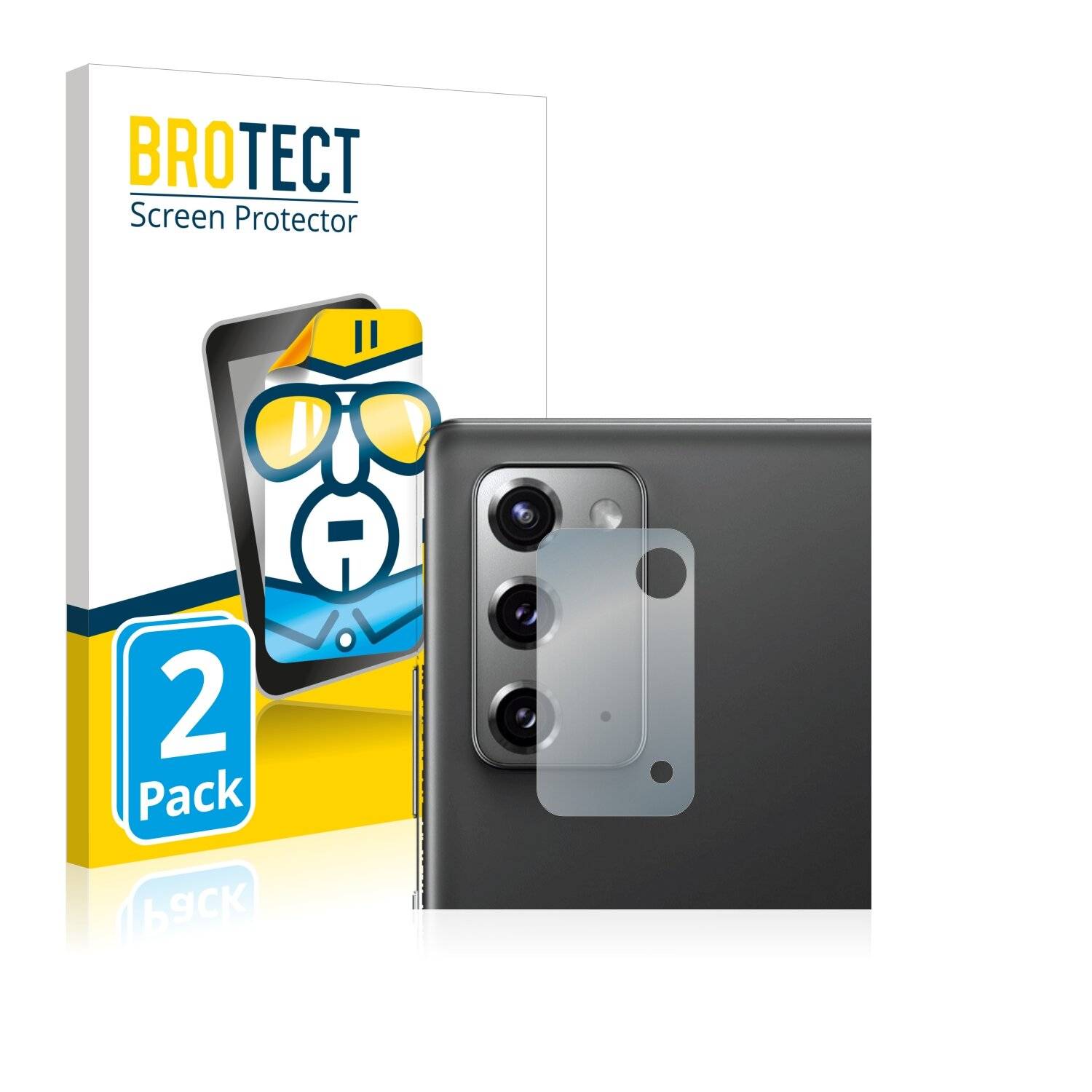 2x BROTECT HD-Clear Displayschutzfolie für Samsung Galaxy Note 20 5G (NUR