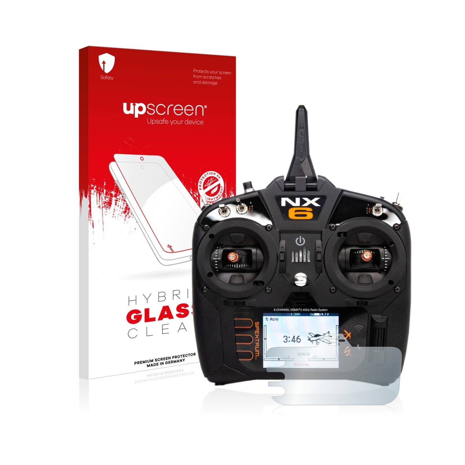 upscreen Hybrid Glass Clear Premium Schutzglas Folie für Spektrum
