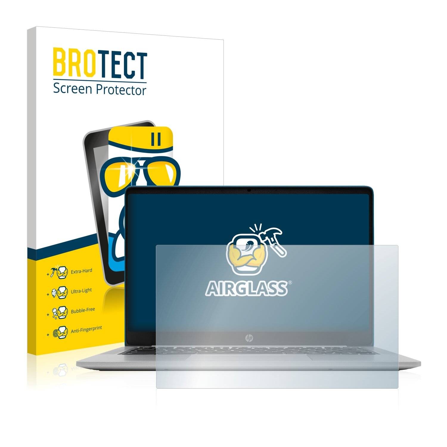 BROTECT AirGlass Schutzglas Folie für HP Chromebook