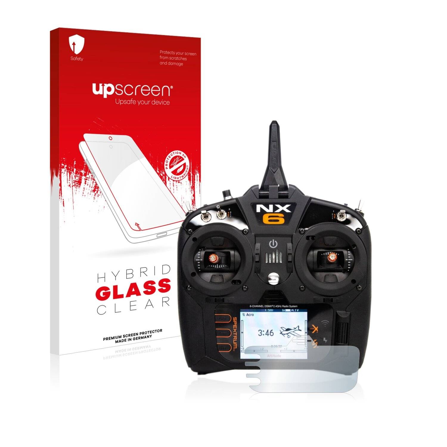 upscreen Hybrid Glass Clear Premium Schutzglas Folie für Spektrum
