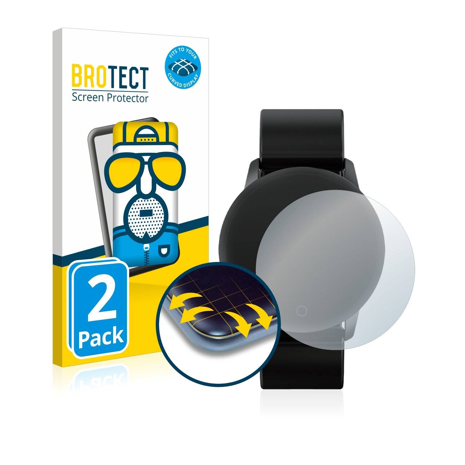 2x BROTECT Flex Matte Full-Cover Displayschutzfolie für BingoFit