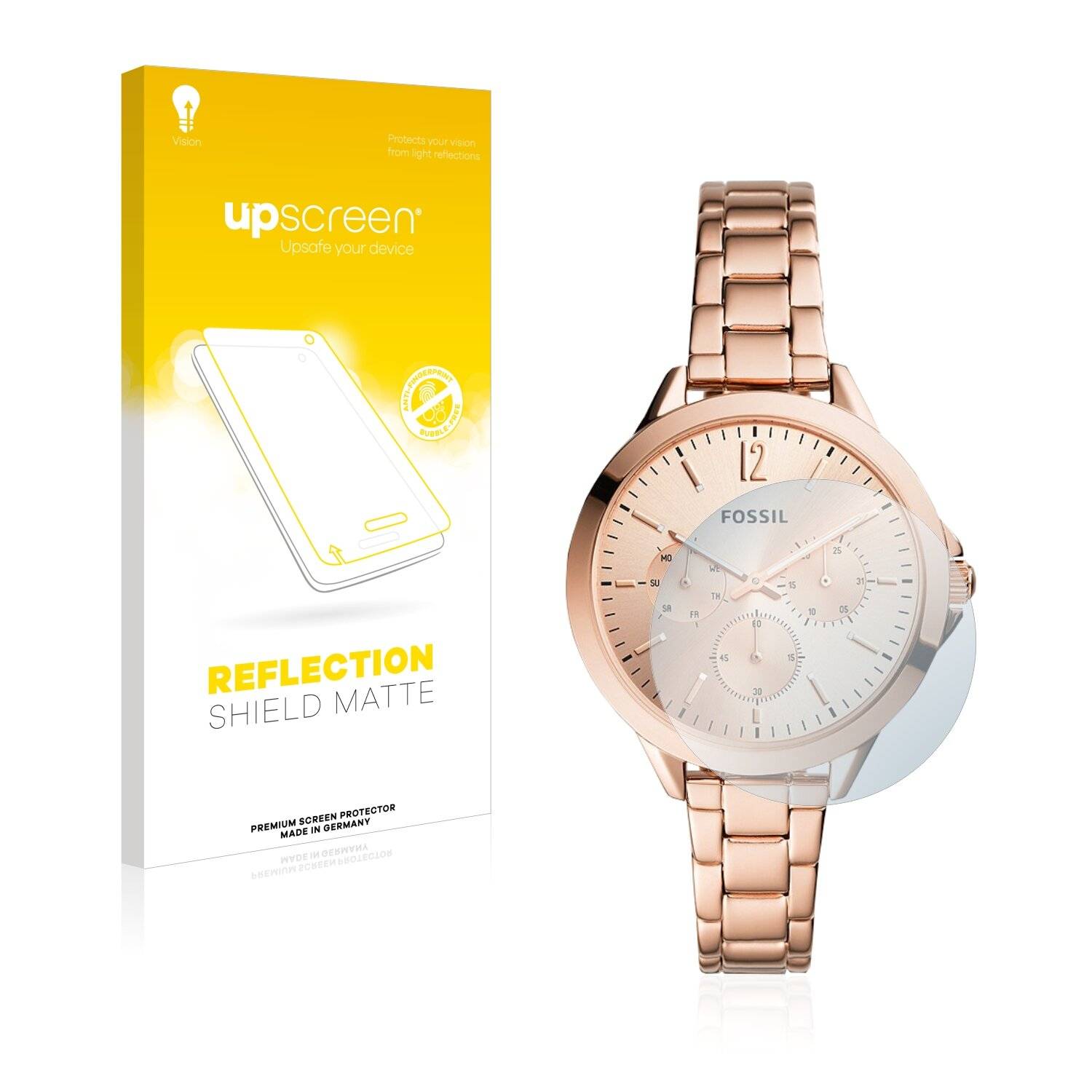 upscreen Reflection Shield Matte Premium Displayschutzfolie für Fossil Hybrid