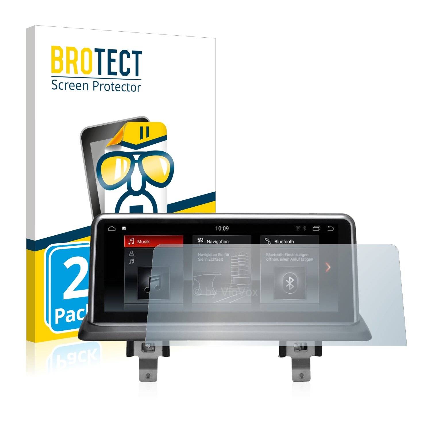 2x BROTECT HD-Clear Displayschutzfolie für BMW 1 E87 2004-2013 VioVox 8251