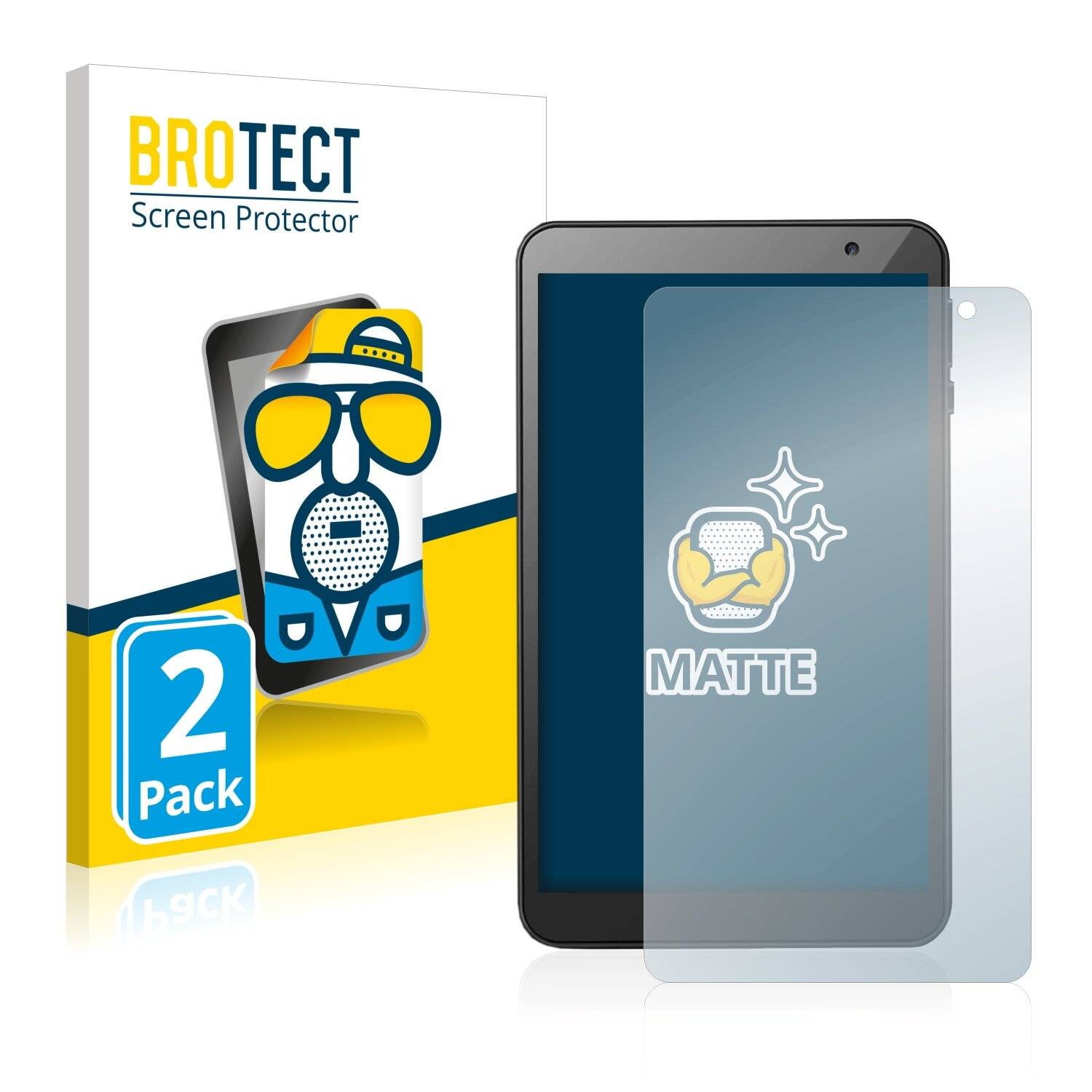 2x BROTECT Matte Displayschutzfolie für Vankyo MatrixPad S7 - Entspiegelt,