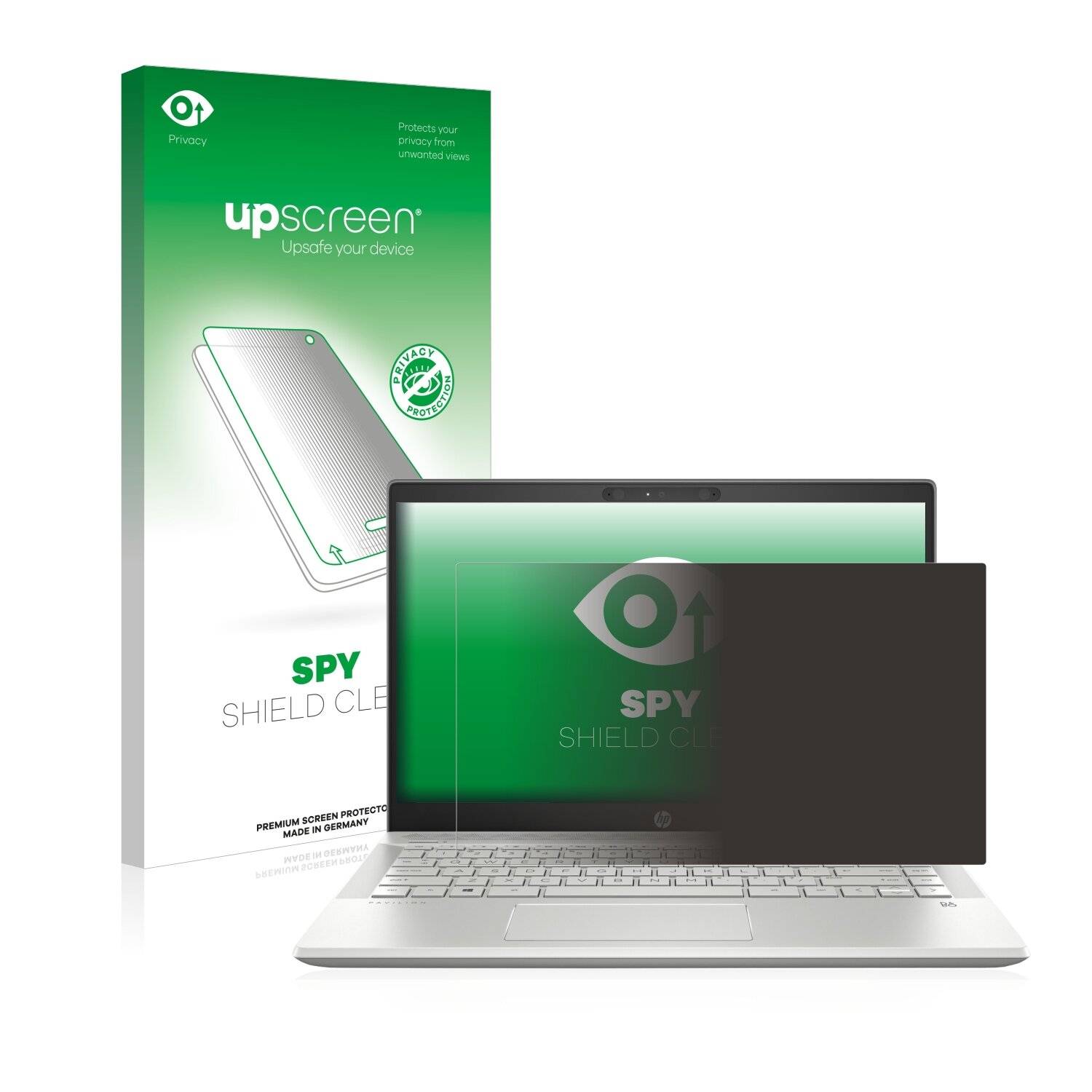 upscreen Spy Shield Clear Premium Blickschutzfolie für HP Pavilion