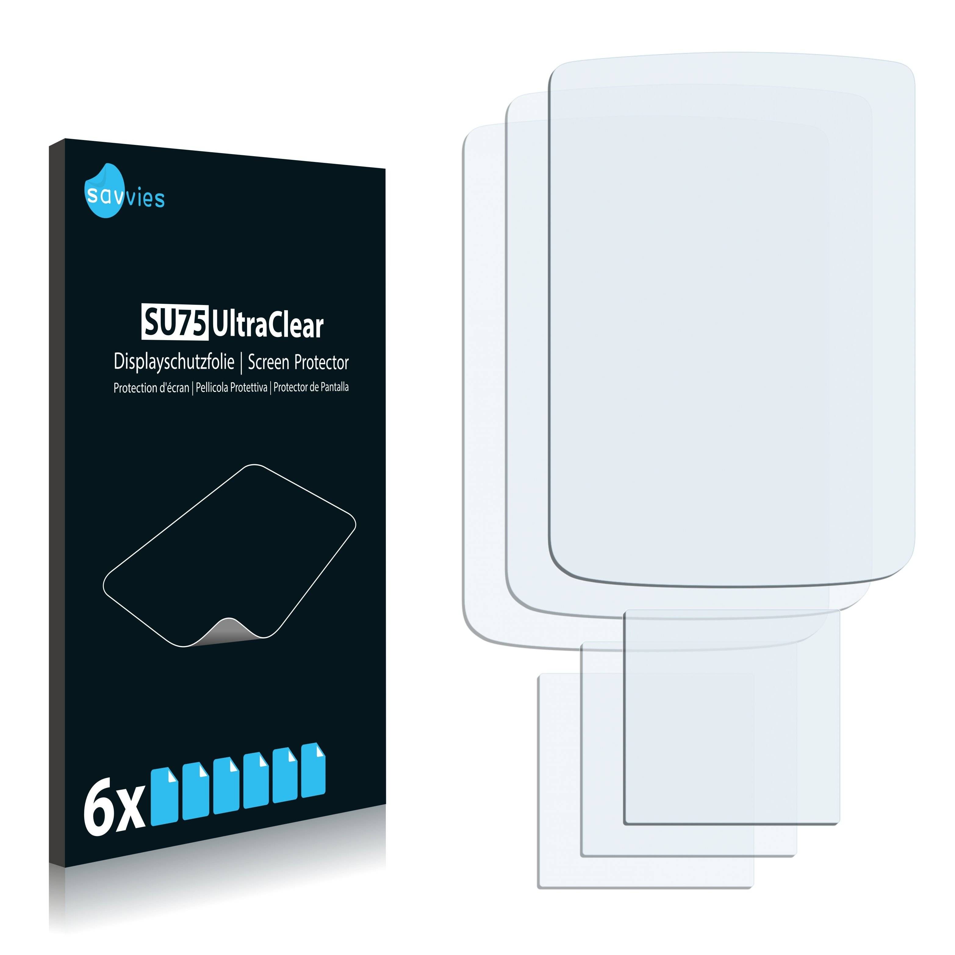 6x Savvies SU75 Displayschutzfolie für Samsung R270 Contour
