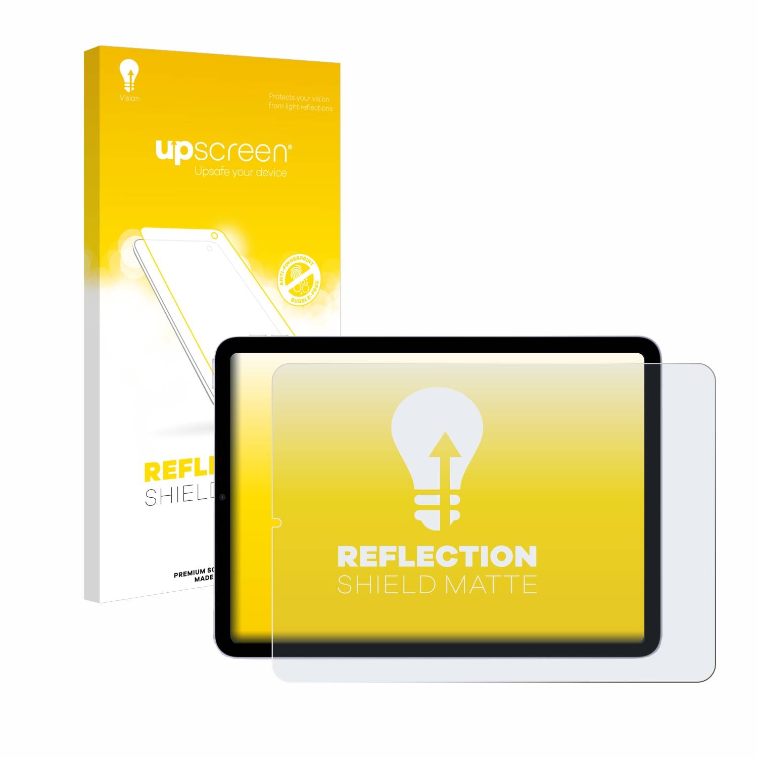 upscreen Reflection Shield Matte Premium Displayschutzfolie für Apple iPad Air 5 WiFi 2022