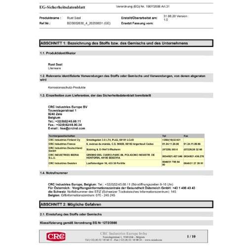 RUST SEAL Rostumwandler 750ml Dose Korrosionsschutzmittel