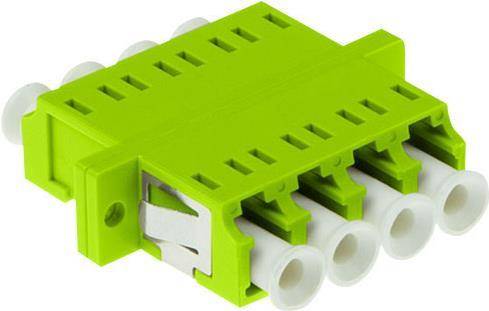 ACT Fiber optic LC duplex adapter multimode OM5 flange