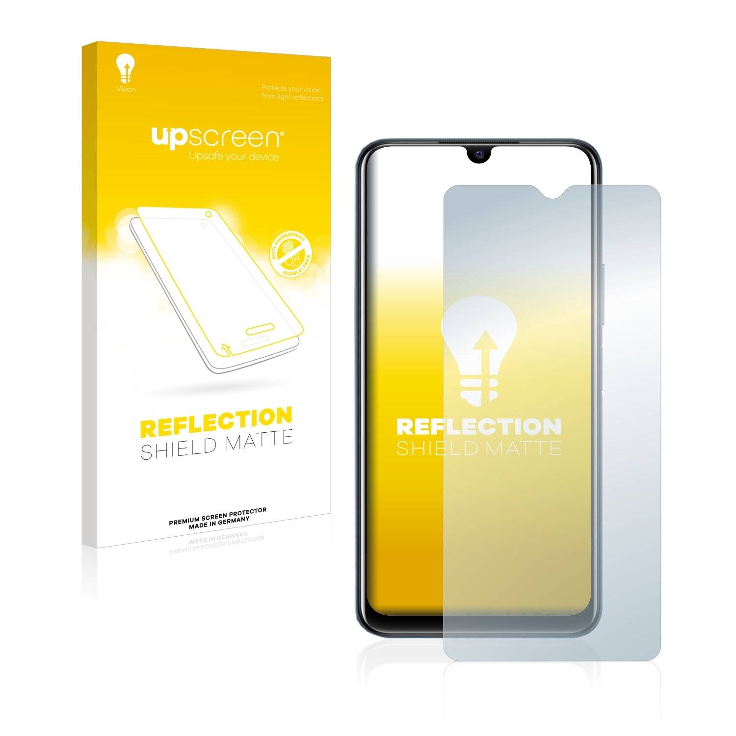 upscreen Reflection Shield Matte Premium Displayschutzfolie für Vivo