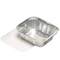Papstar 14512, Aluminium, Silber, 0,5 l, 140 mm, 114 mm, 42 mm