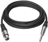 VivoLink PROAUDXLRJACK1 1m XLR 6.35mm Schwarz Audio-Kabel (PROAUDXLRJACK1)