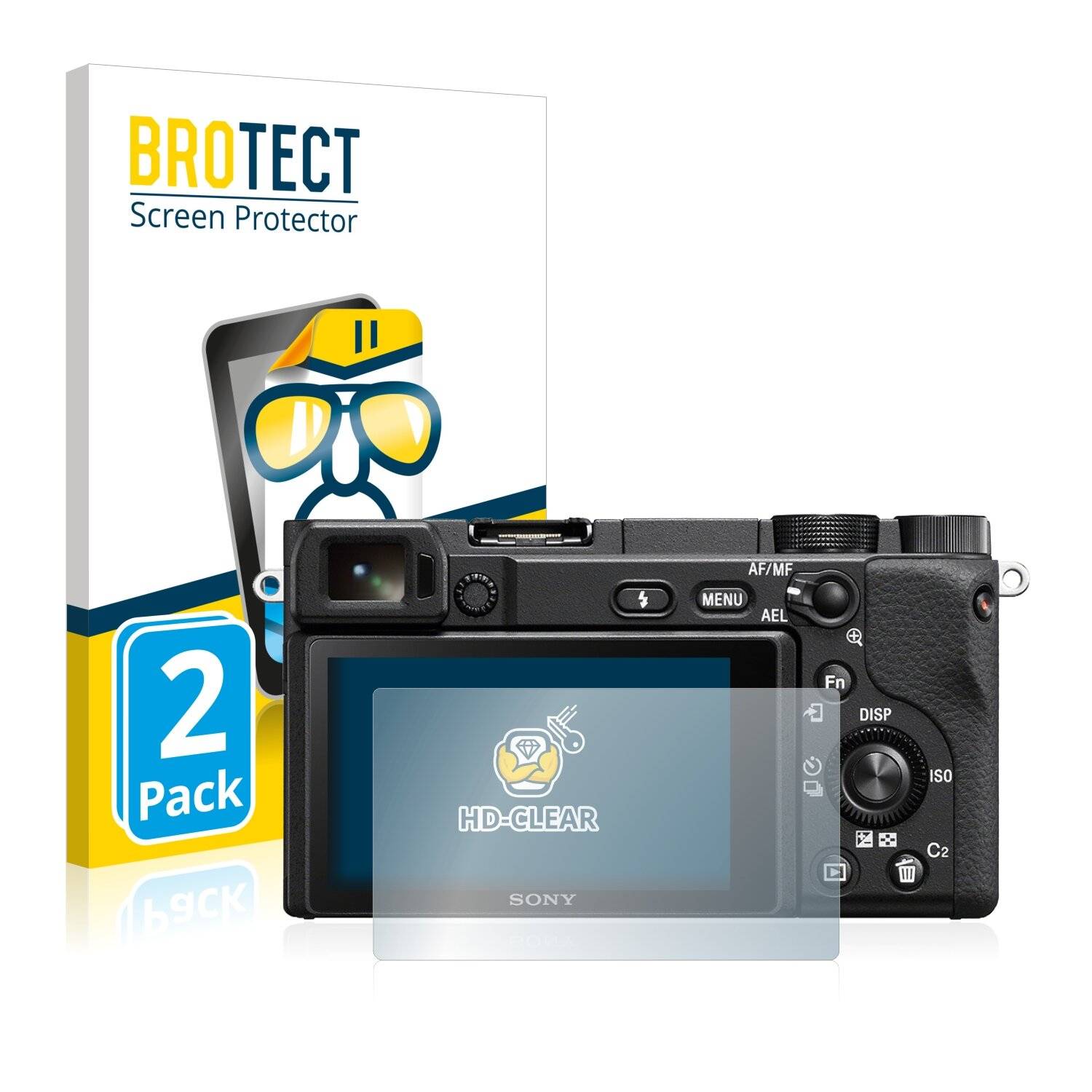 2x BROTECT HD-Clear Displayschutzfolie für Sony Alpha