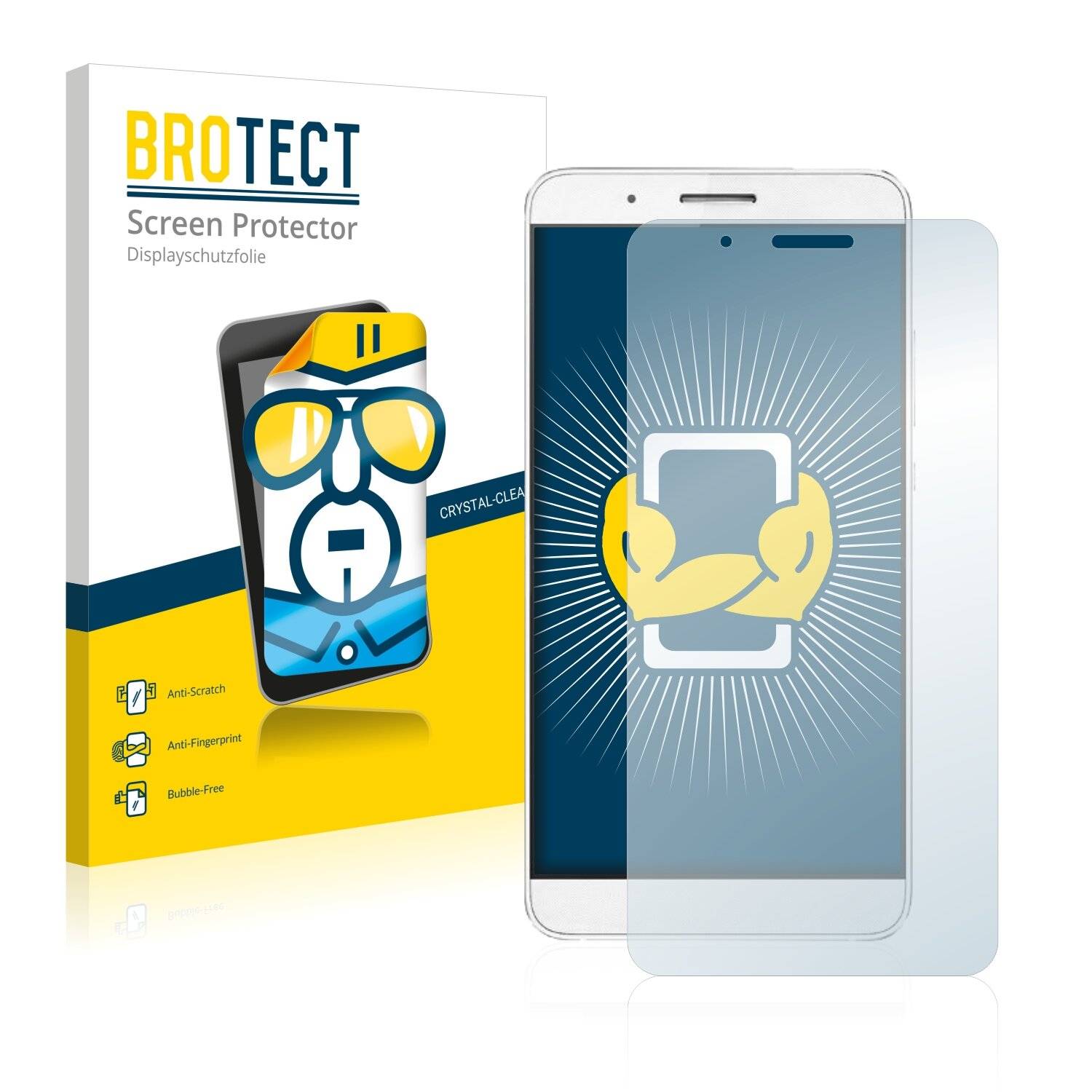 2x BROTECT HD-Clear Displayschutzfolie für Honor