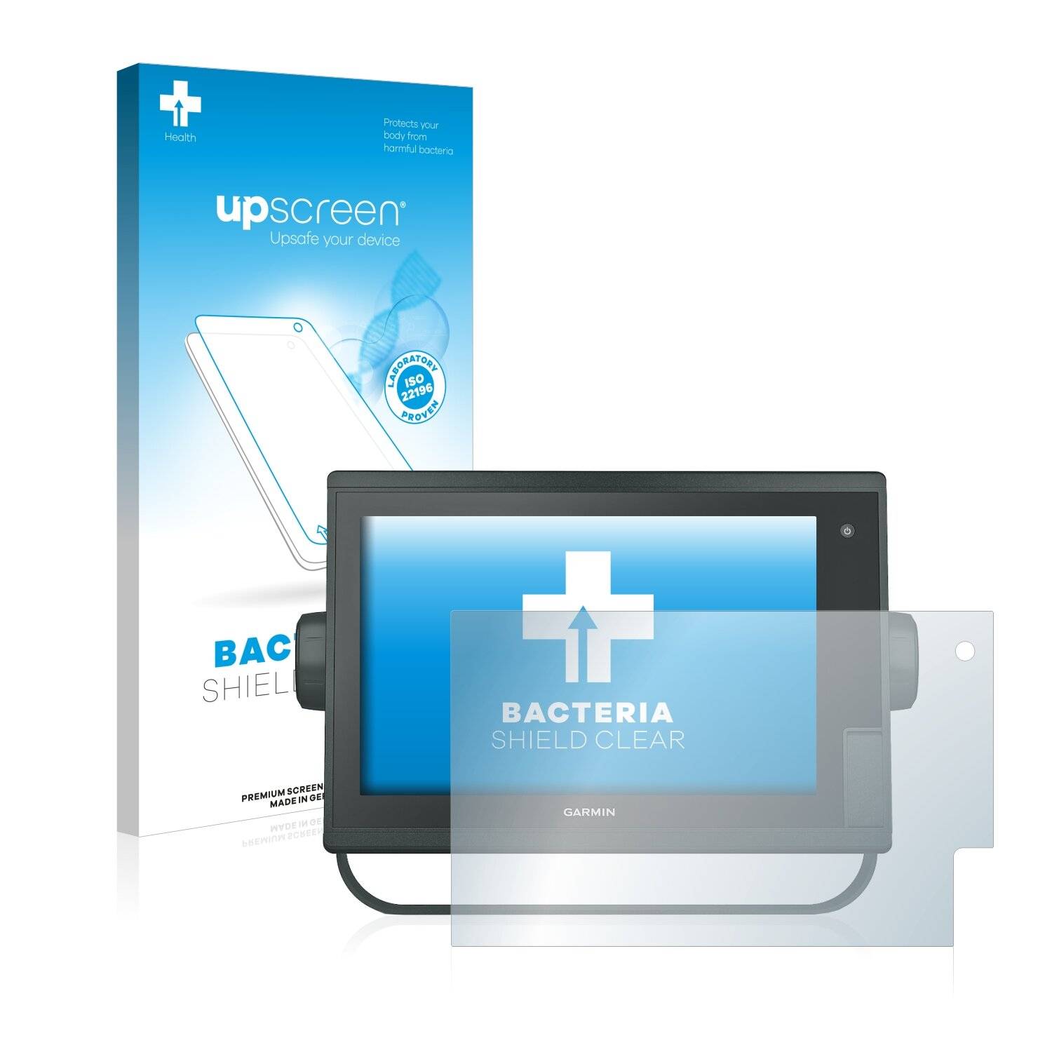 upscreen Bacteria Shield Clear Premium Antibakterielle Displayschutzfolie für Garmin GPSMAP