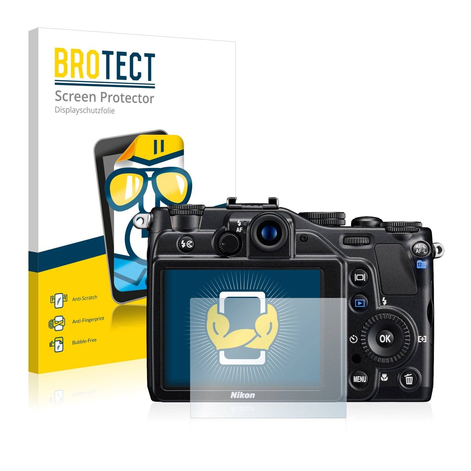 2x BROTECT HD-Clear Displayschutzfolie für Nikon Coolpix