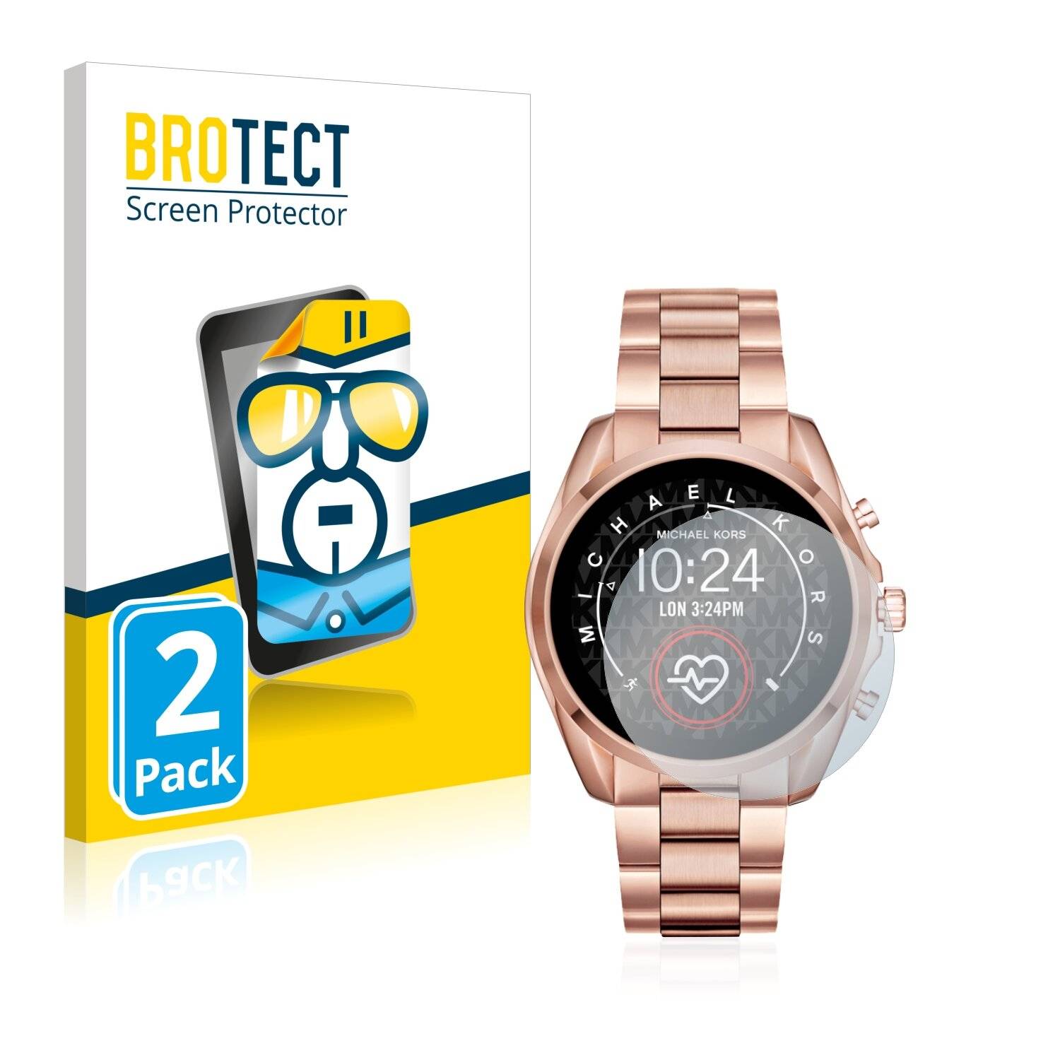 2x BROTECT HD-Clear Displayschutzfolie für Michael Kors Access Bradshaw