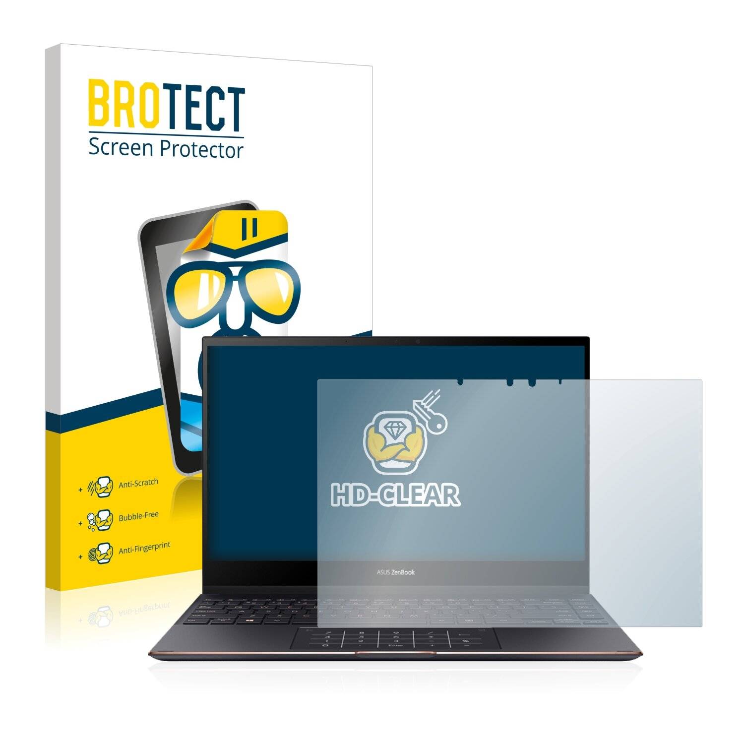 BROTECT HD-Clear Displayschutzfolie für Asus ZenBook Flip S
