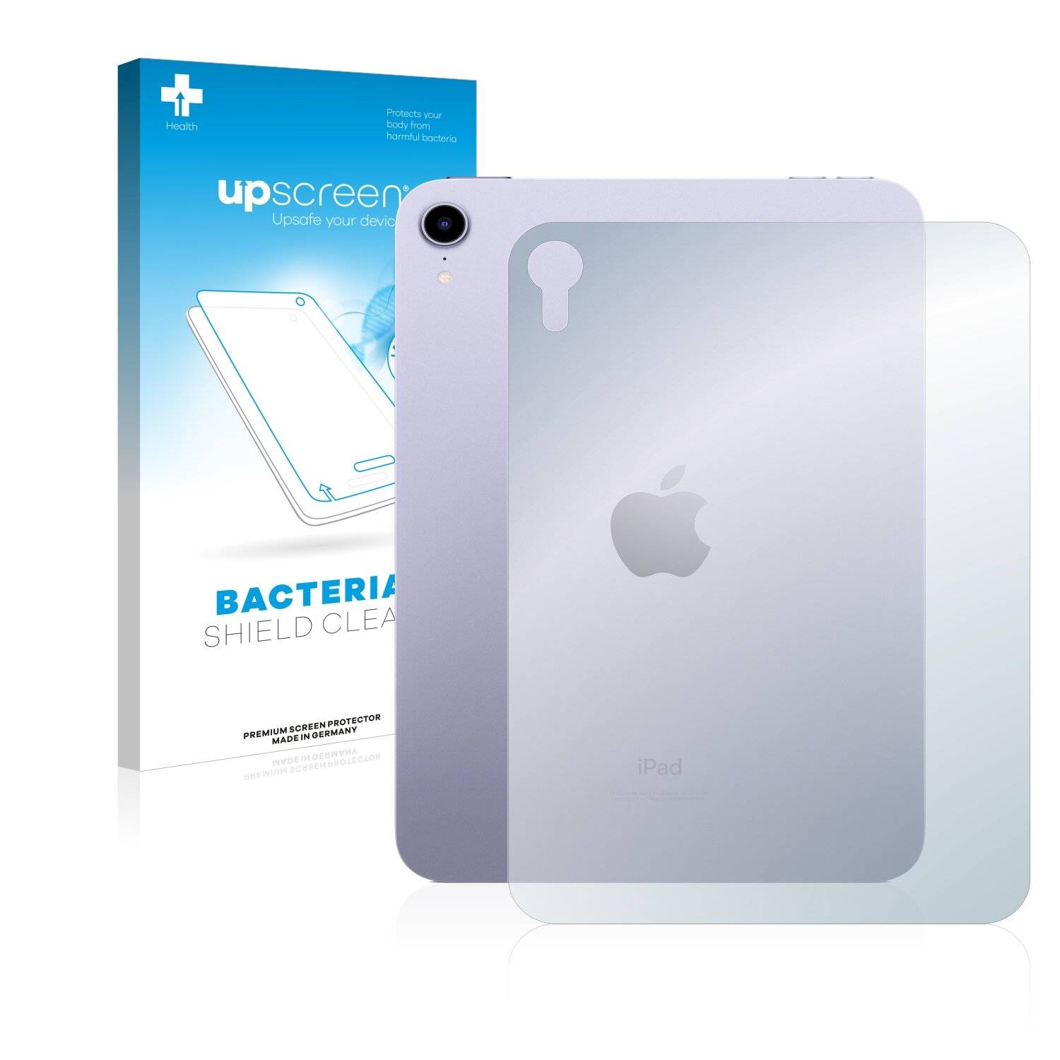 upscreen Bacteria Shield Clear Premium Antibakterielle Displayschutzfolie für Apple iPad