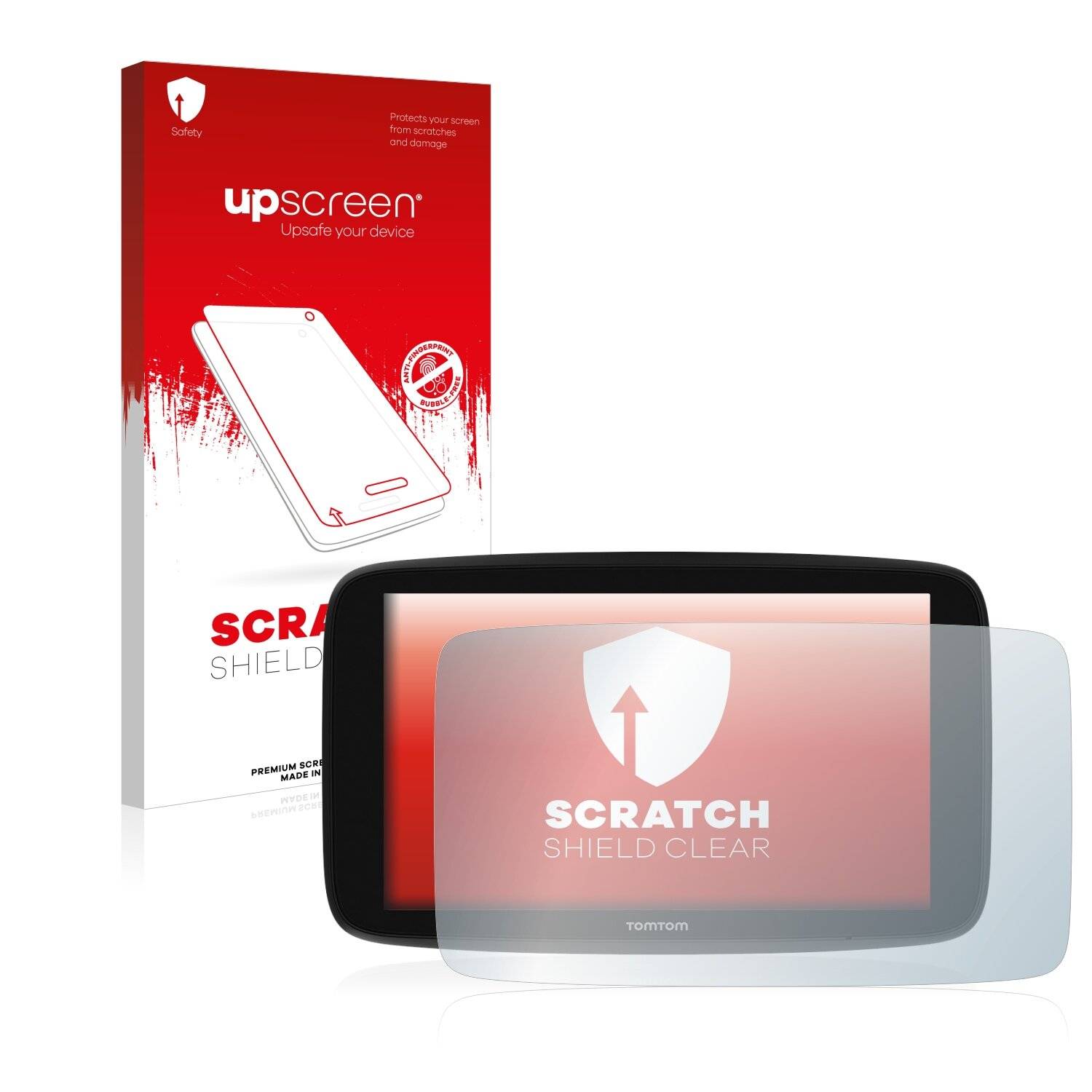 upscreen Scratch Shield Clear Premium Displayschutzfolie für TomTom Go Expert