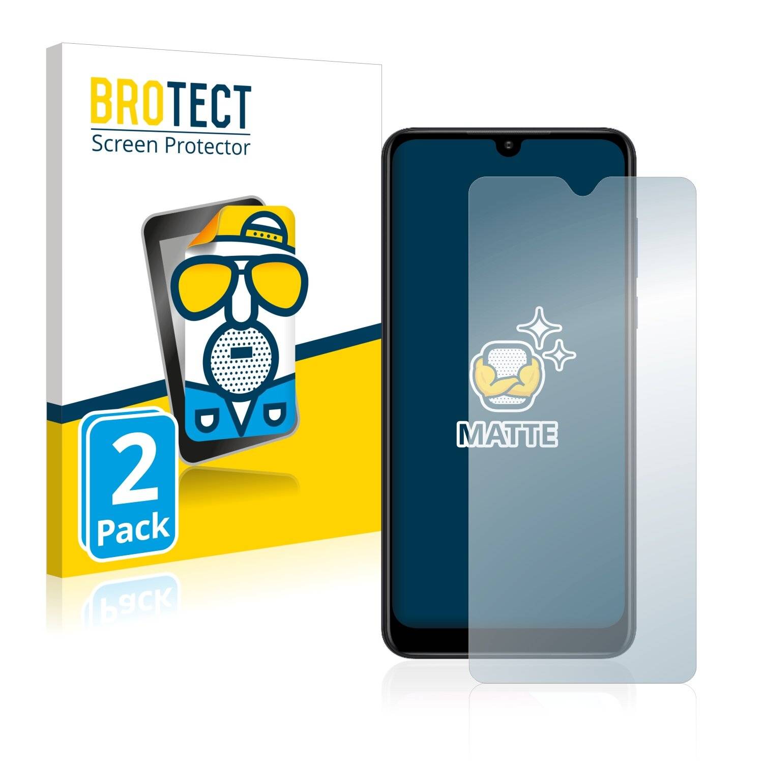 2x BROTECT Matte Displayschutzfolie für Motorola Moto G Pure - Entspiegelt,