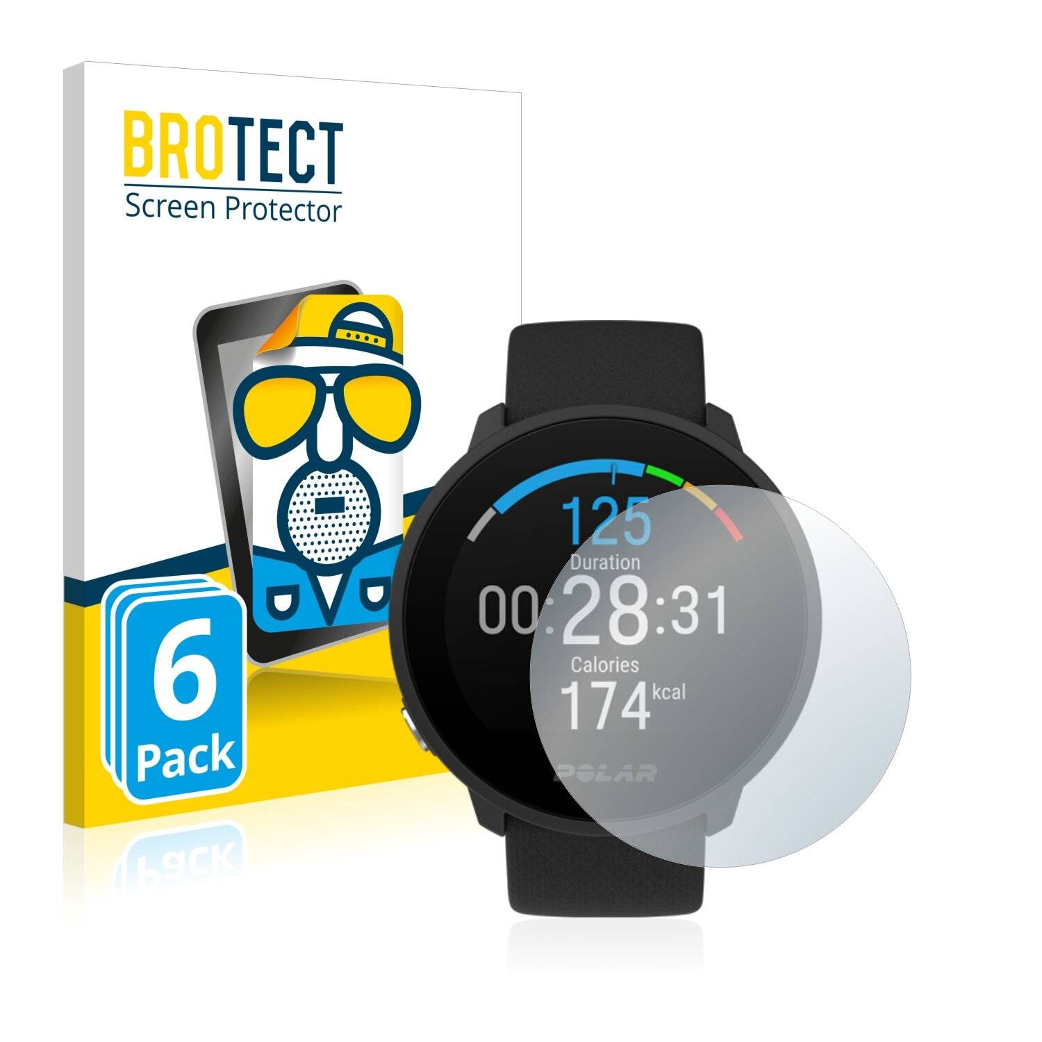 6x BROTECT Matte Displayschutzfolie für Polar Unite - Entspiegelt,