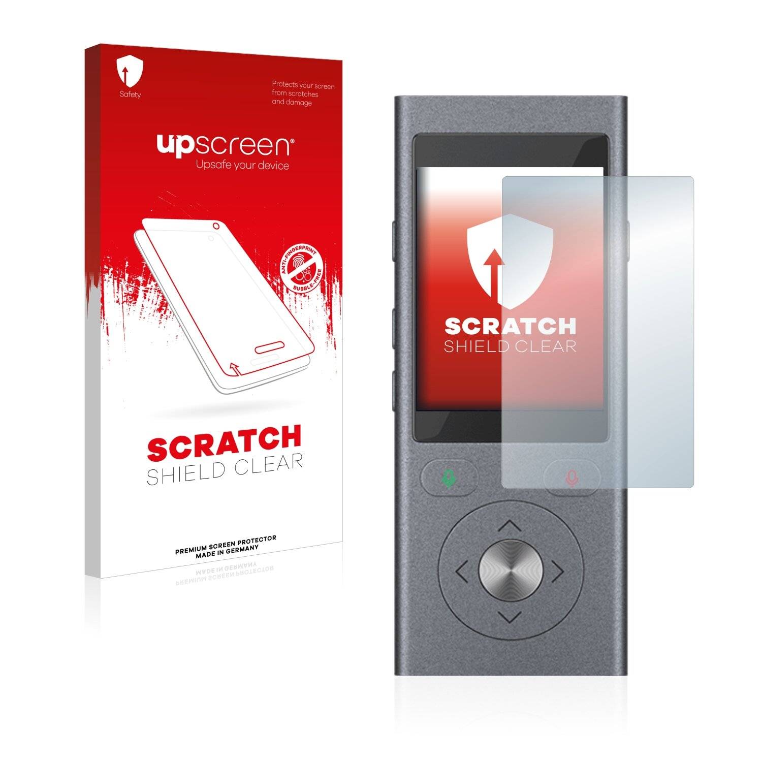 upscreen Scratch Shield Clear Premium Displayschutzfolie für Vasco Translator Mini