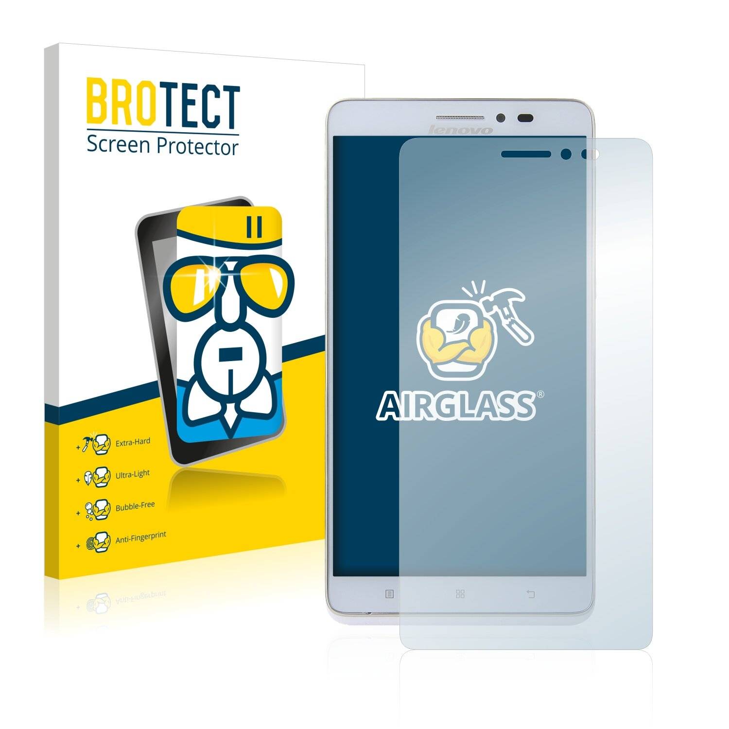 BROTECT AirGlass Schutzglas Folie für Lenovo Golden Warrior Note 8