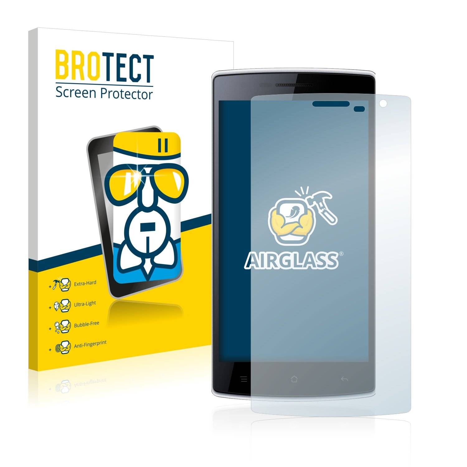 BROTECT AirGlass Schutzglas Folie für Doogee Kissme