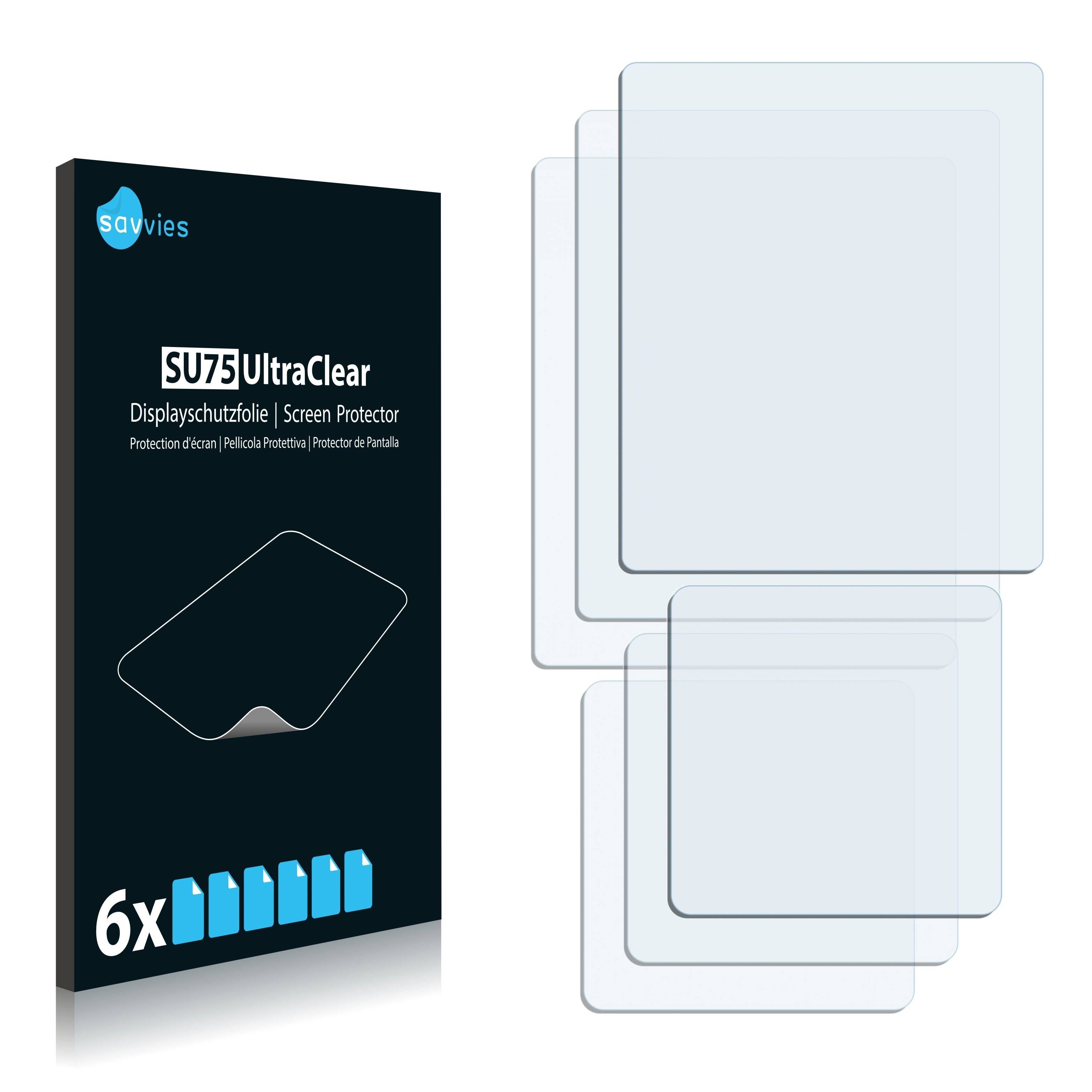 6x Savvies SU75 Displayschutzfolie für Sony Ericsson