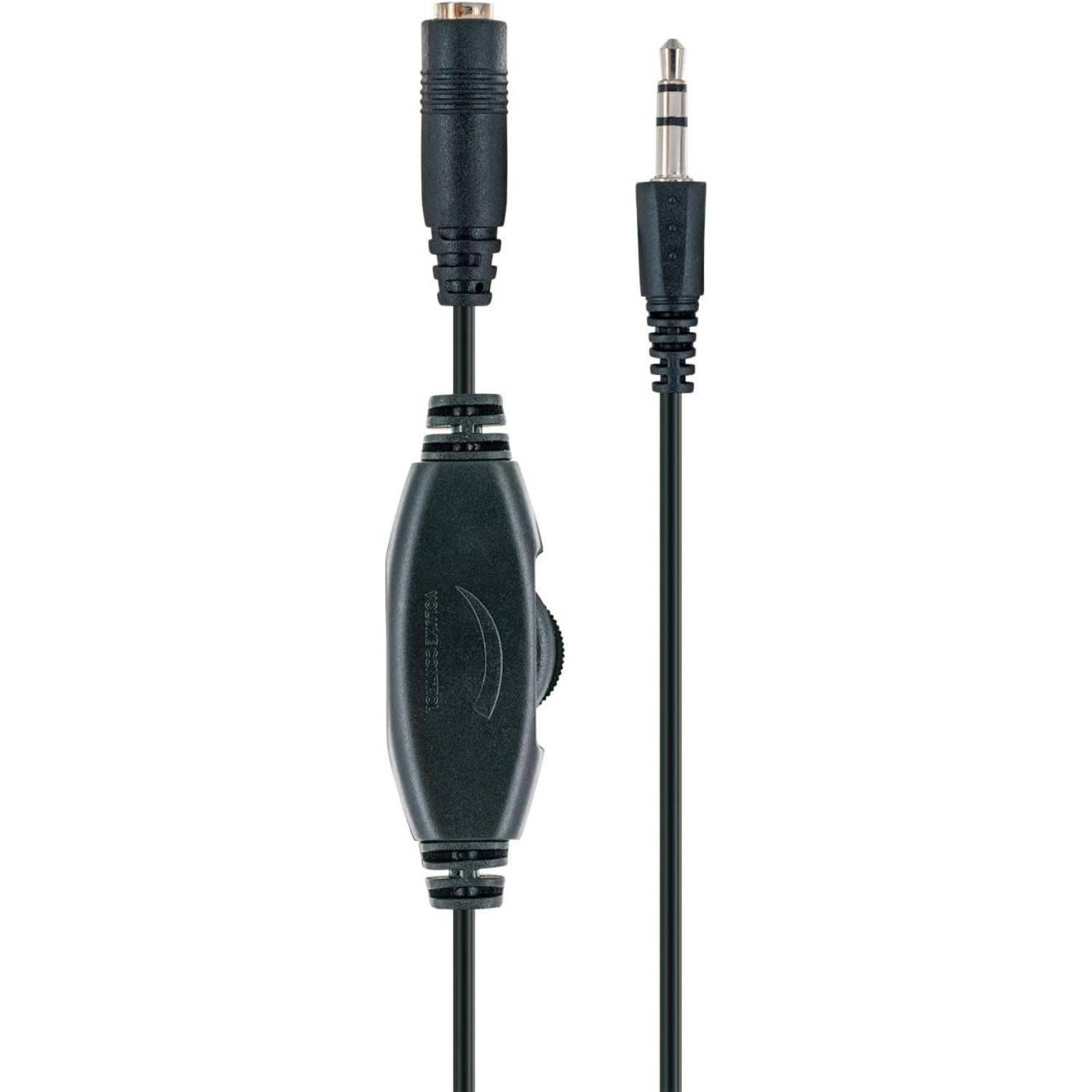 Audio-Verlängerung 3,5mm Klinke mit Lautstärkenregler
