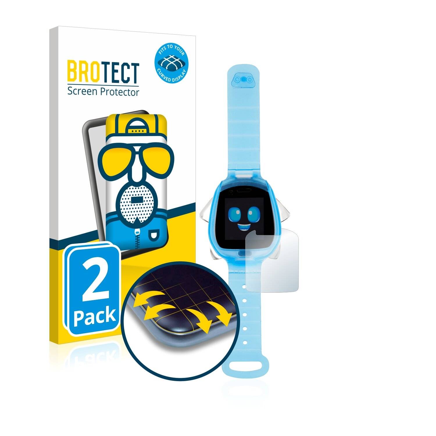 2x BROTECT Flex Matte Full-Cover Displayschutzfolie für Little Tikes Tobi