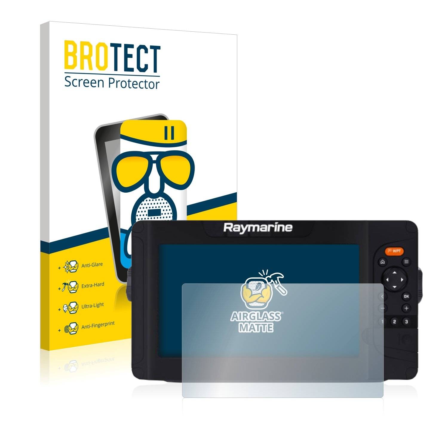 BROTECT AirGlass Matte Schutzglas Folie für Raymarine Element 9