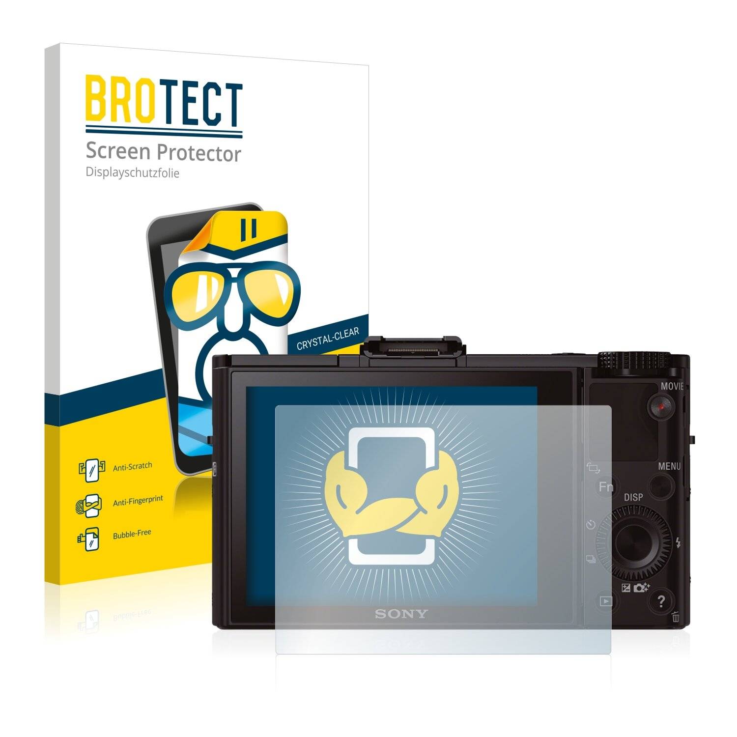 2x BROTECT HD-Clear Displayschutzfolie für Sony Cyber-Shot DSC-RX100