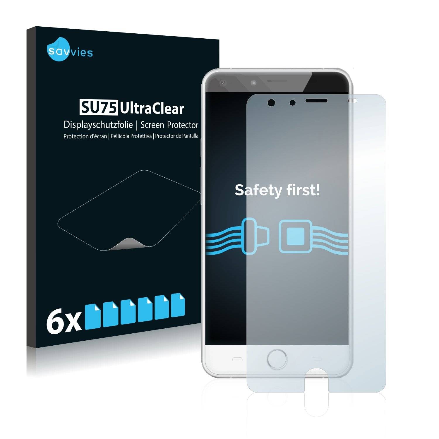 6x Savvies SU75 Displayschutzfolie für Ulefone Be