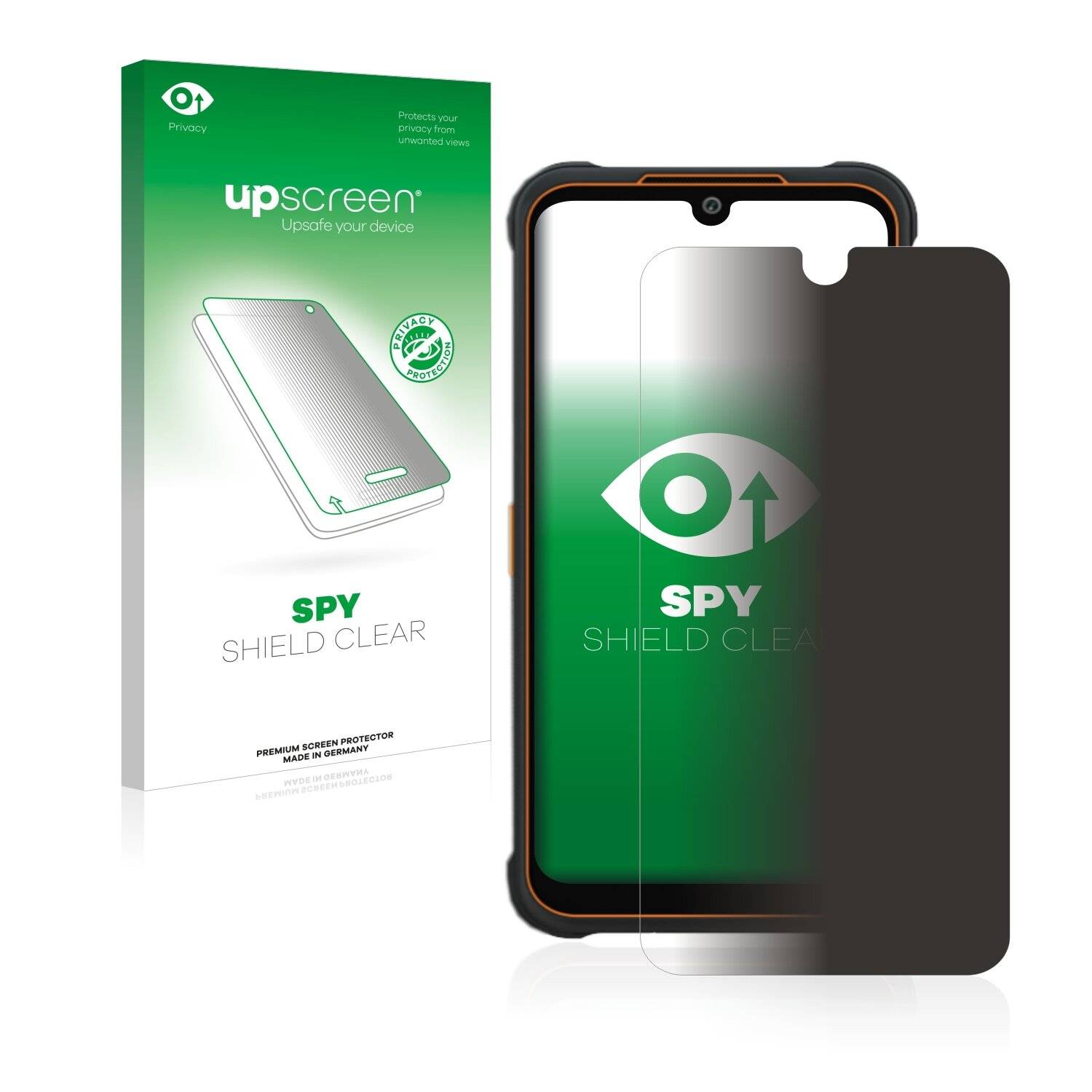 upscreen Spy Shield Clear Premium Blickschutzfolie für AGM Glory