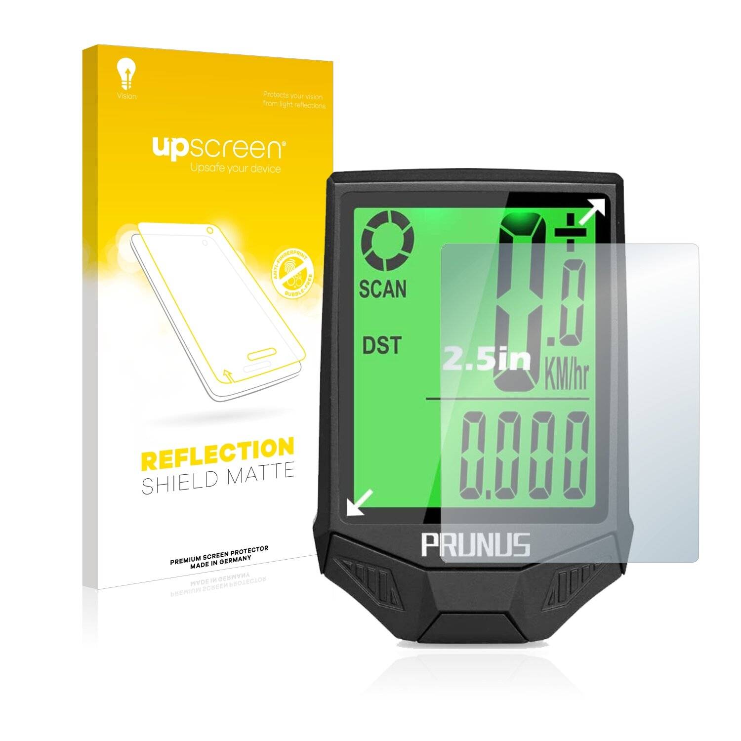 upscreen Reflection Shield Matte Premium Displayschutzfolie für Prunus Bike