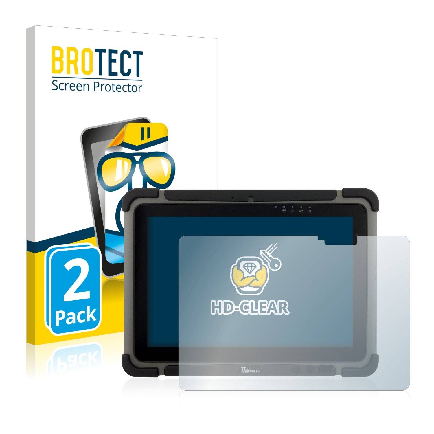 2x BROTECT HD-Clear Displayschutzfolie für Winmate